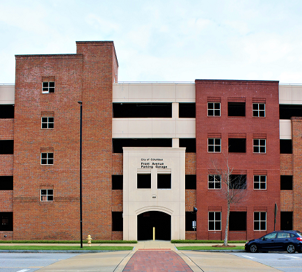 Front Avenue parking garage exit